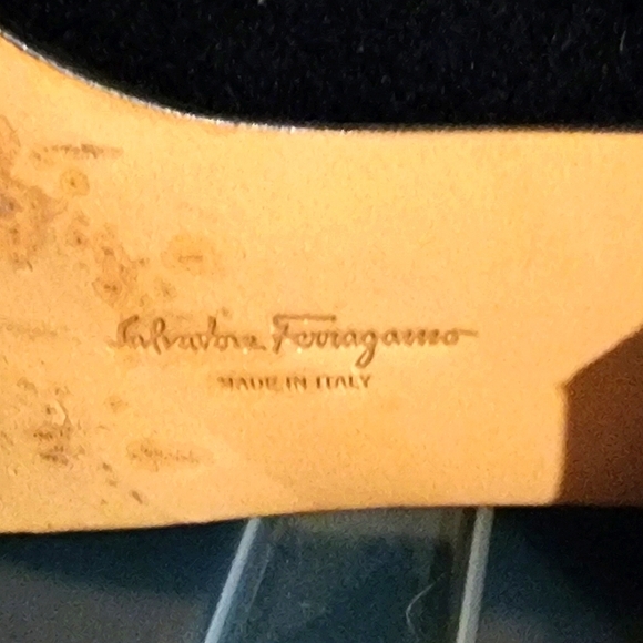 Ferragamo Suede Chunky Heels - Picture 4 of 9